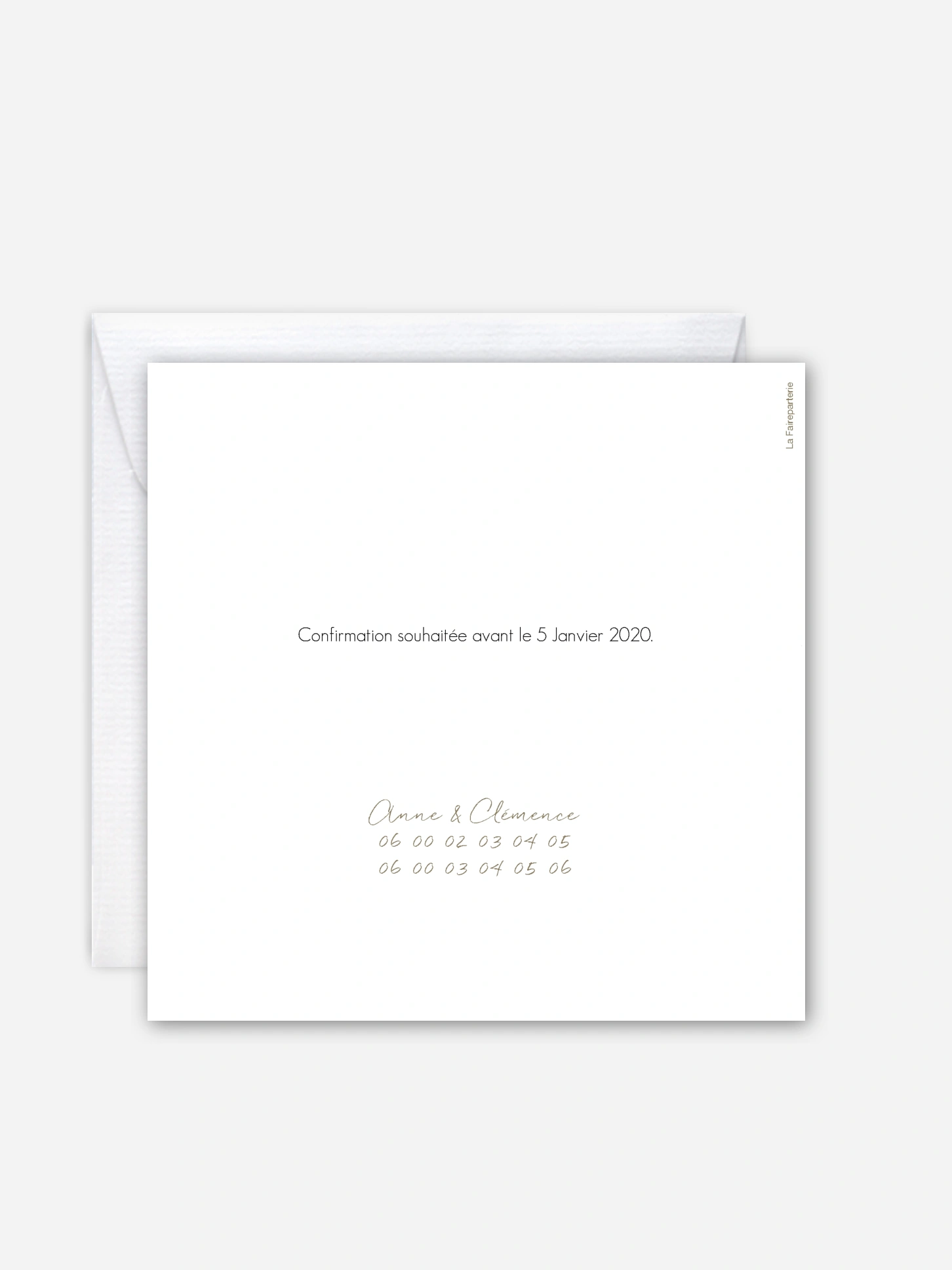 Invitation baby shower Soft Greenery