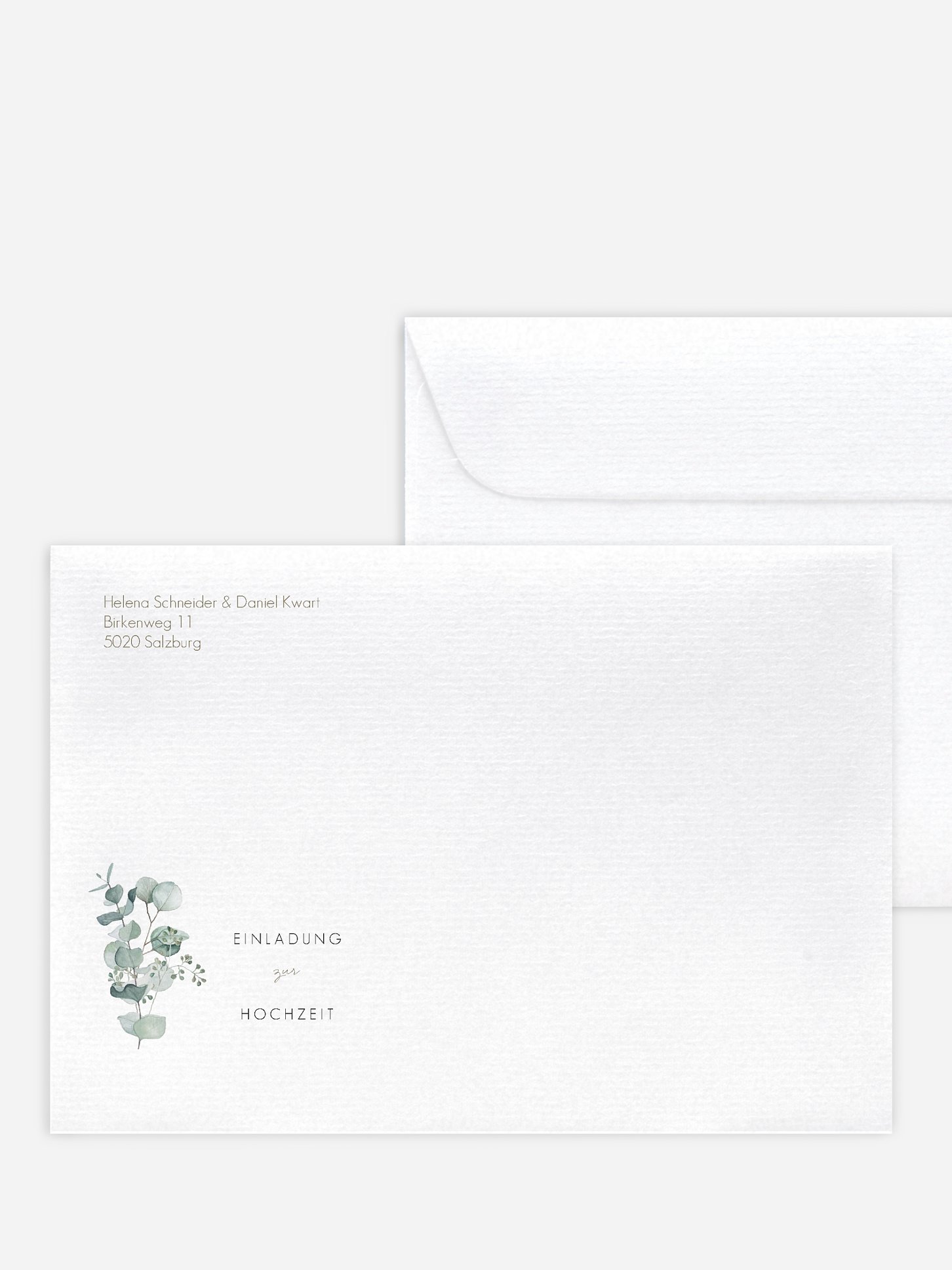 Briefumschlag mit Motiv Soft Greenery