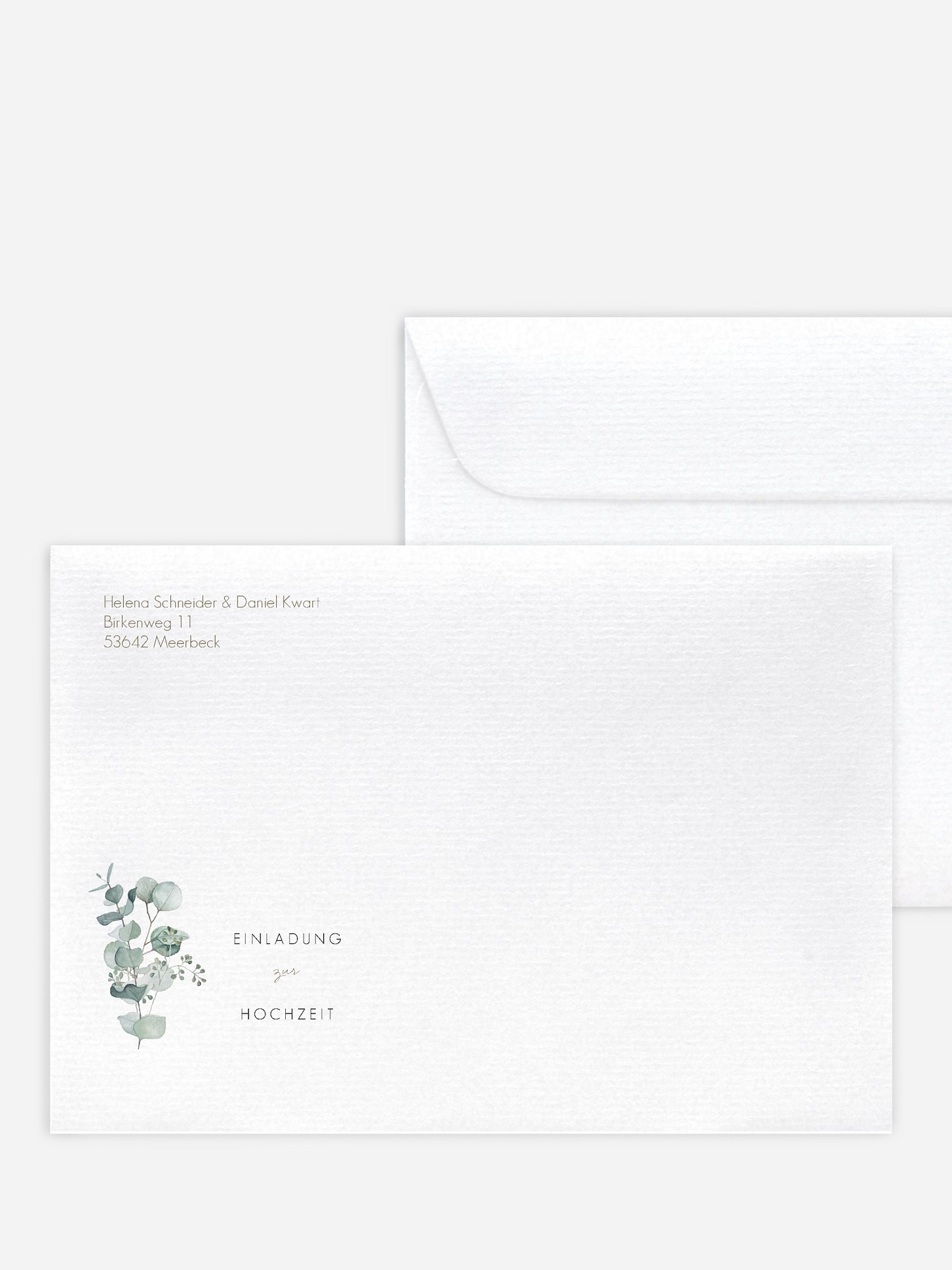 Briefumschlag mit Motiv Soft Greenery