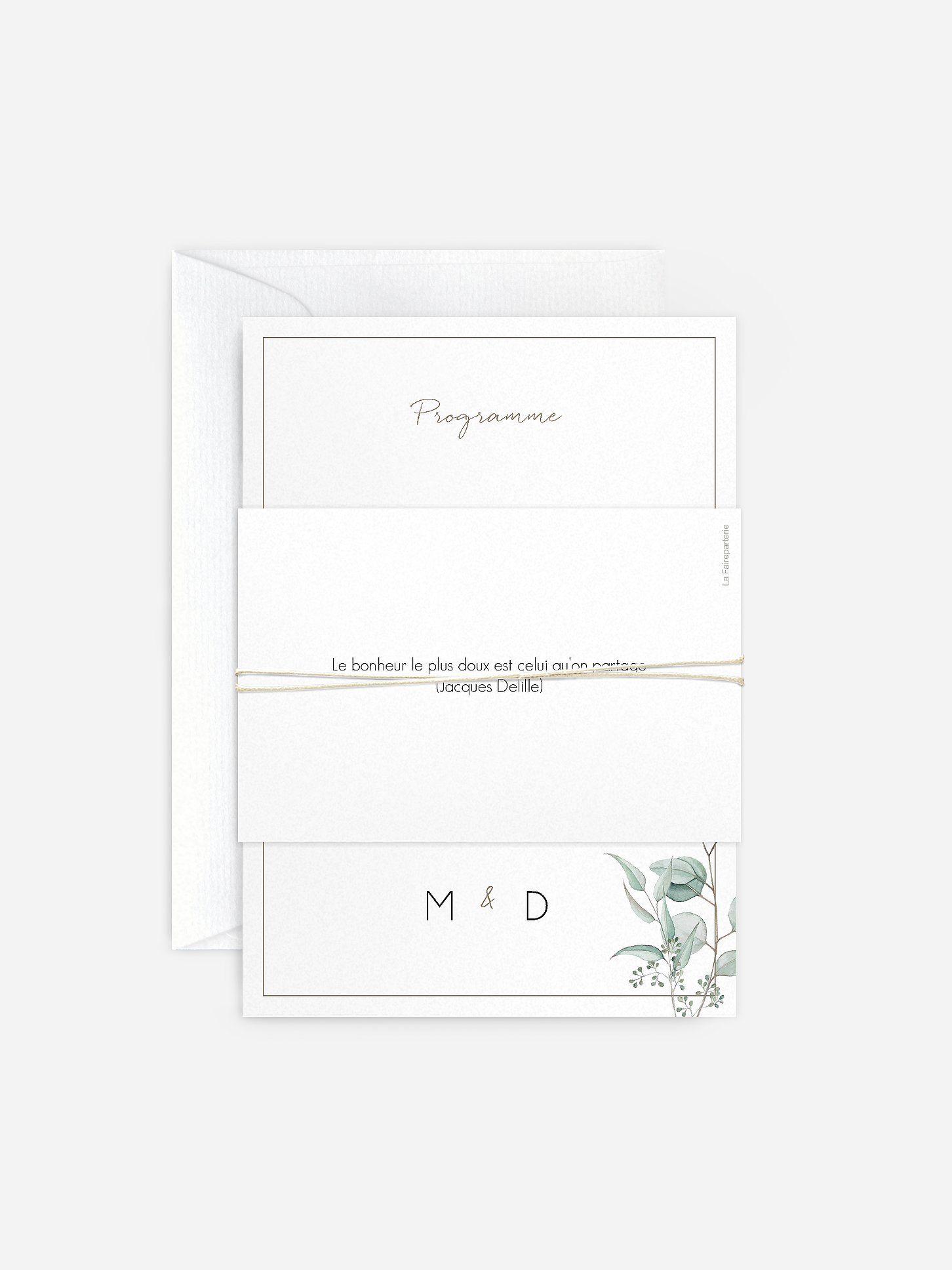 Faire-part de mariage Soft Greenery