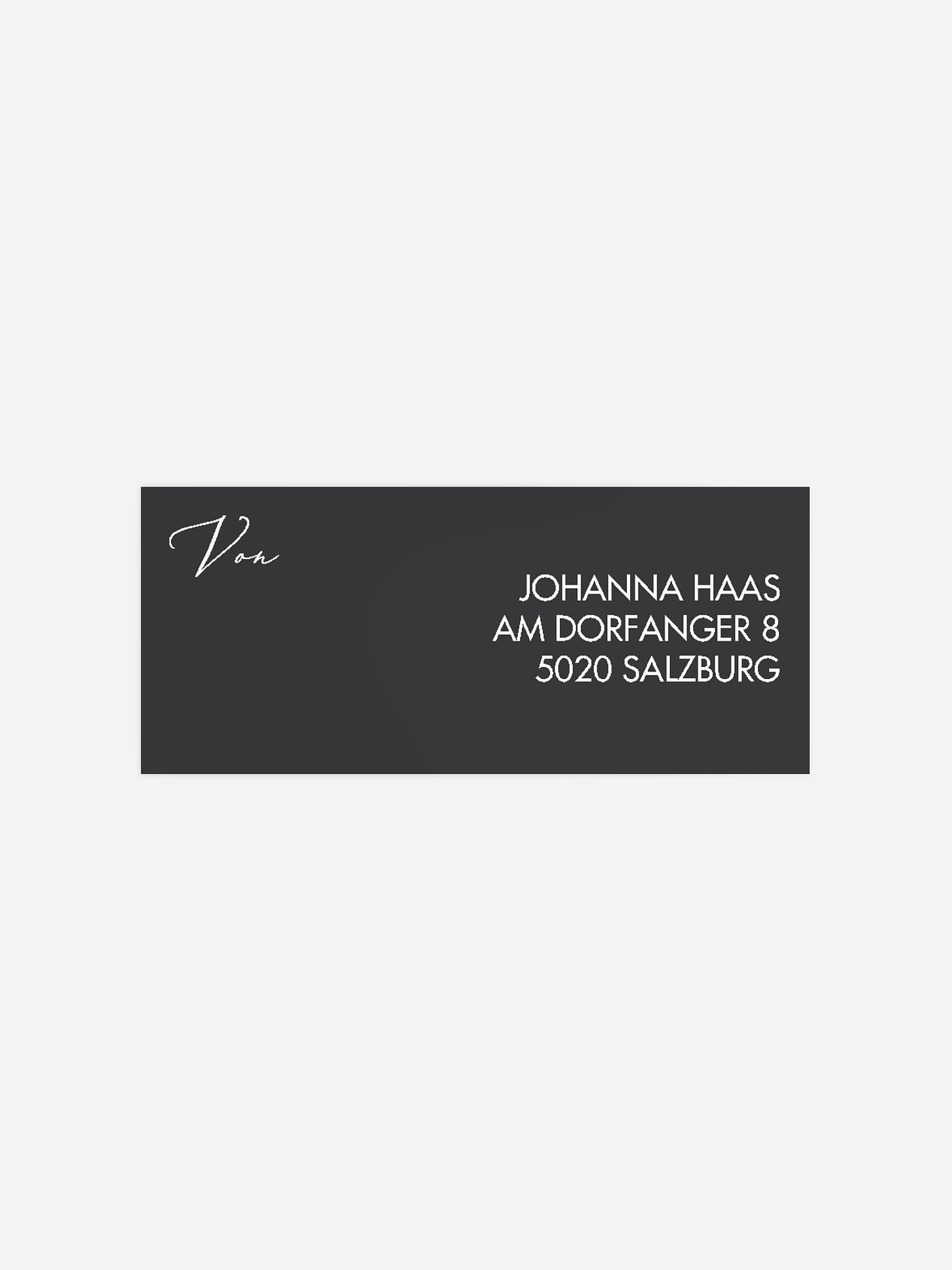 Absenderaufkleber Geburtstag Opulenz