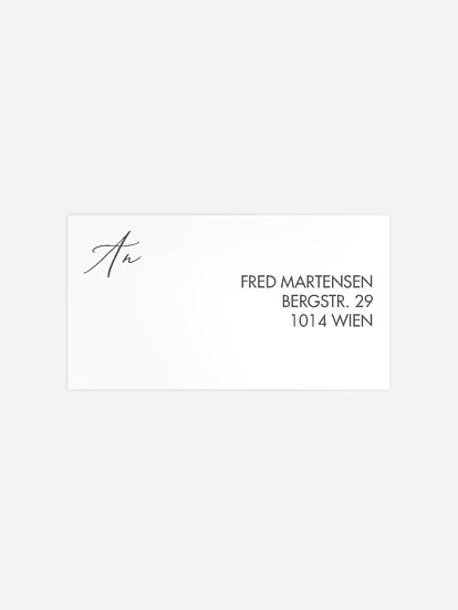 Empfängeraufkleber Geburtstag Opulenz