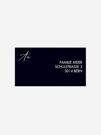 Empfängeraufkleber Trauer Opulenz