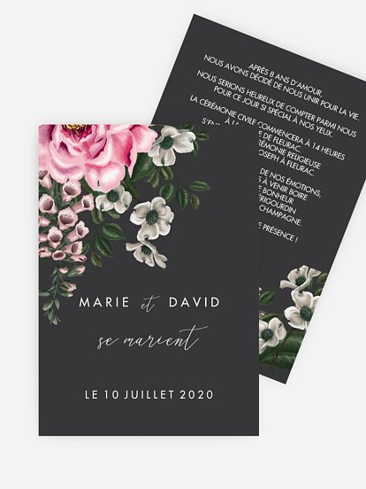 Faire-part de mariage Oppulence