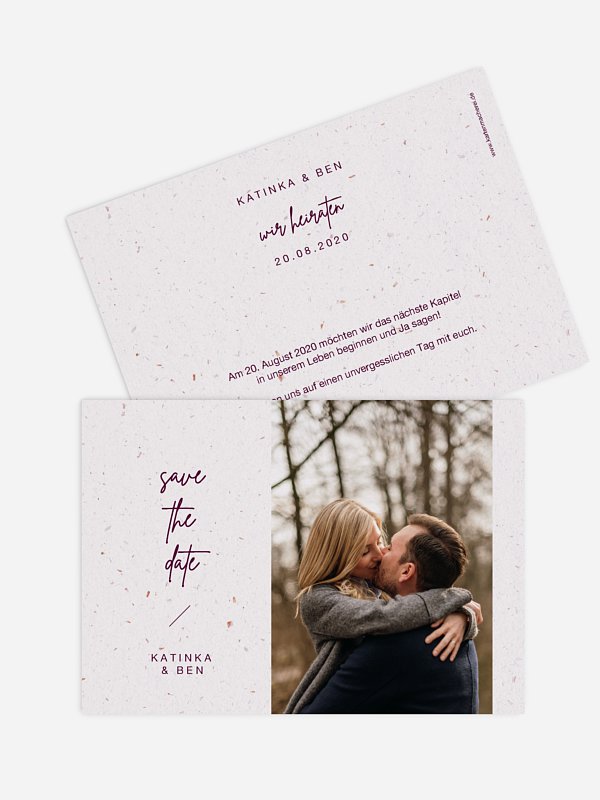 Save-the-Date Karte Wishful