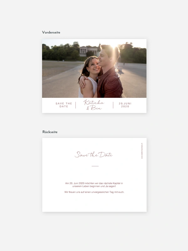 Save-the-Date Karte Serendipity