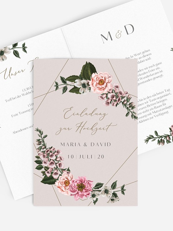 Hochzeitseinladung In Bloom