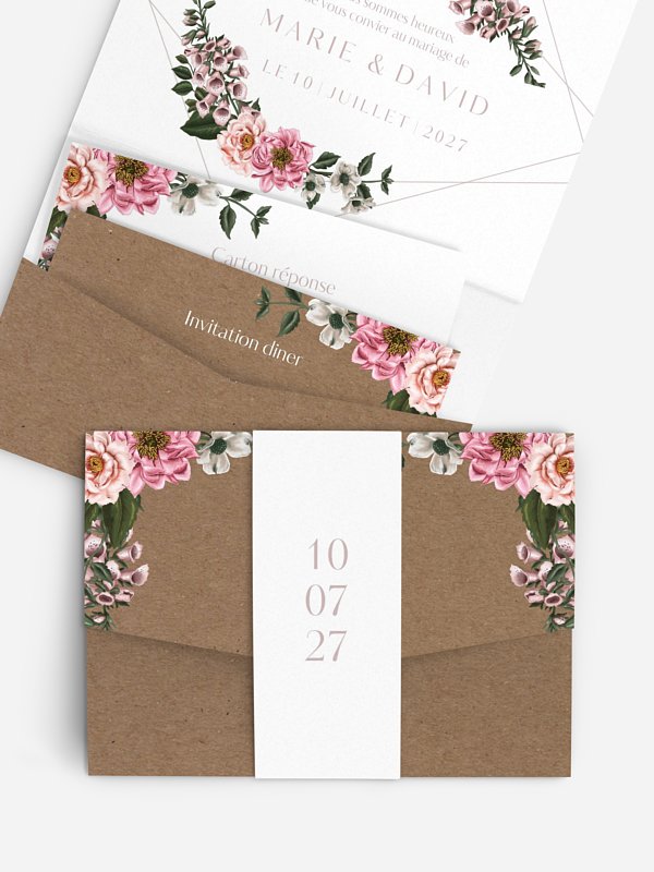 Faire-part de mariage In Bloom