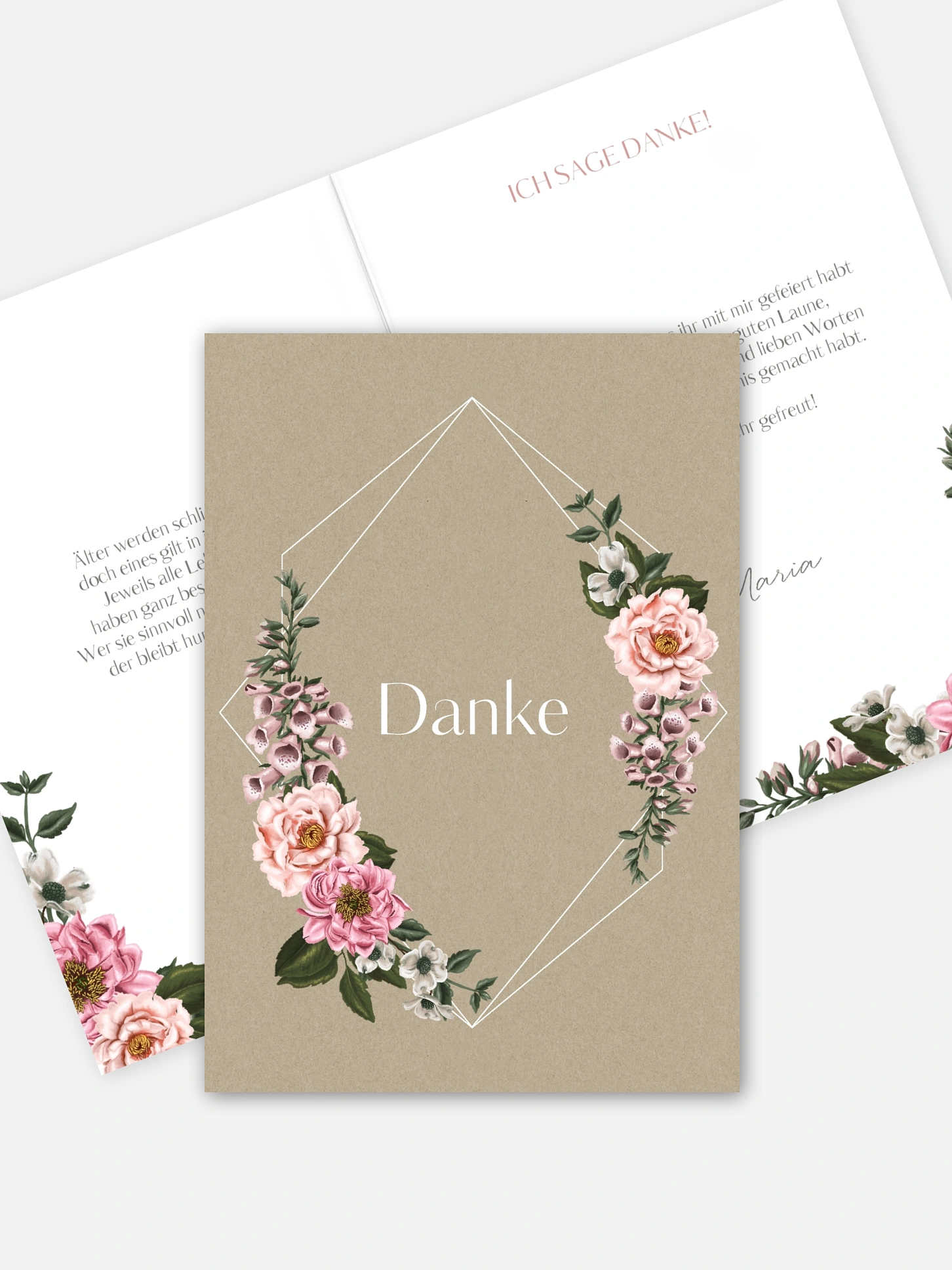 Dankeskarte Geburtstag Florista