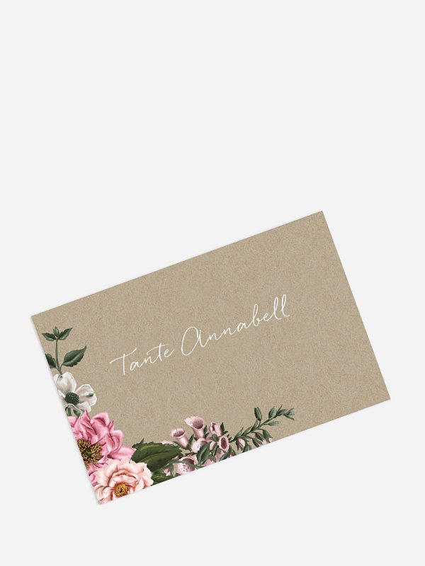 Tischkarte Geburtstag Florista