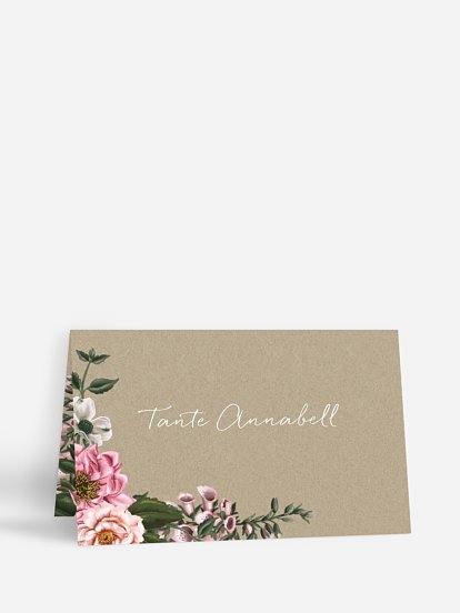 Tischkarte Geburtstag Florista