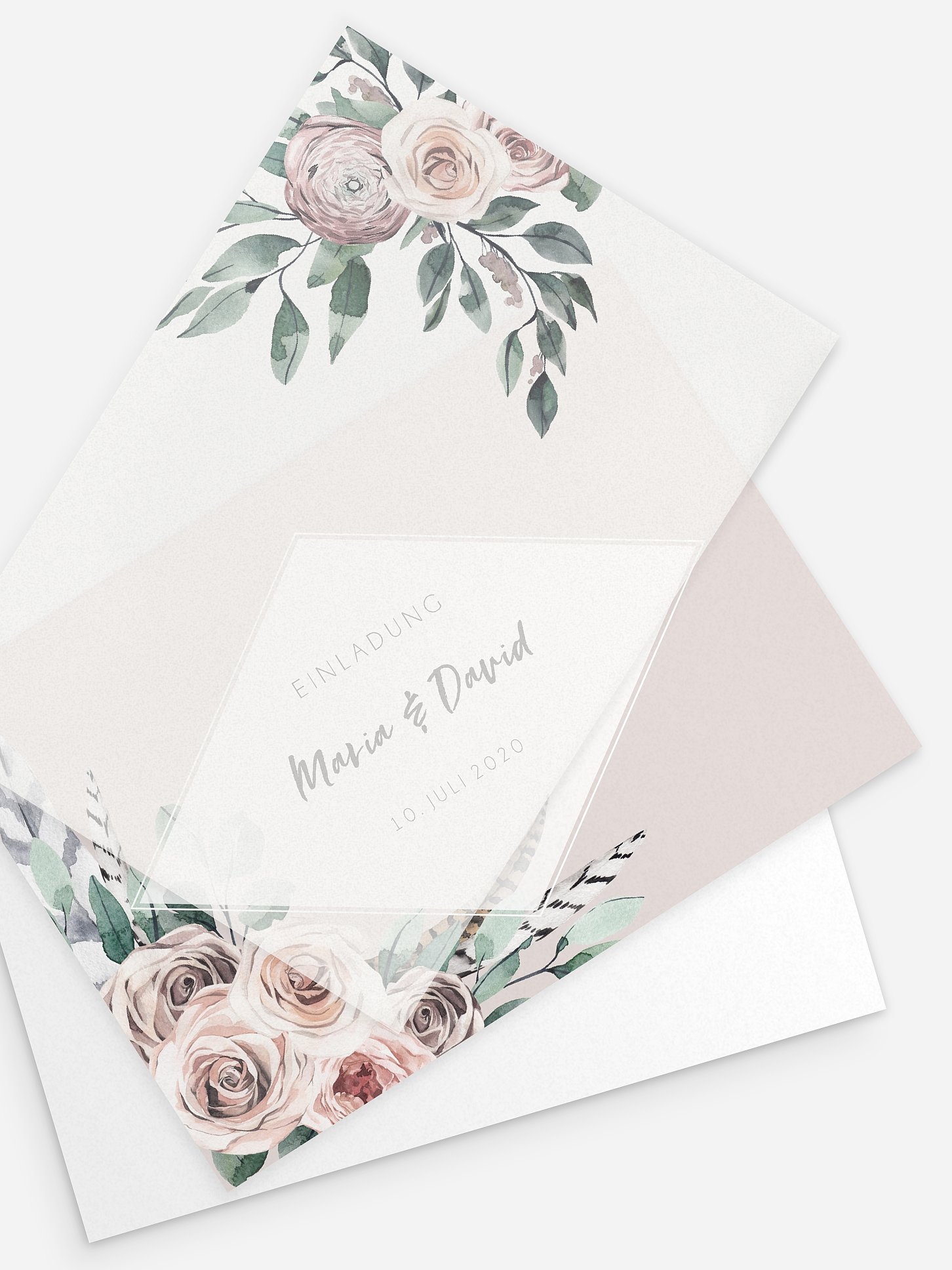 Hochzeitseinladung Blooming