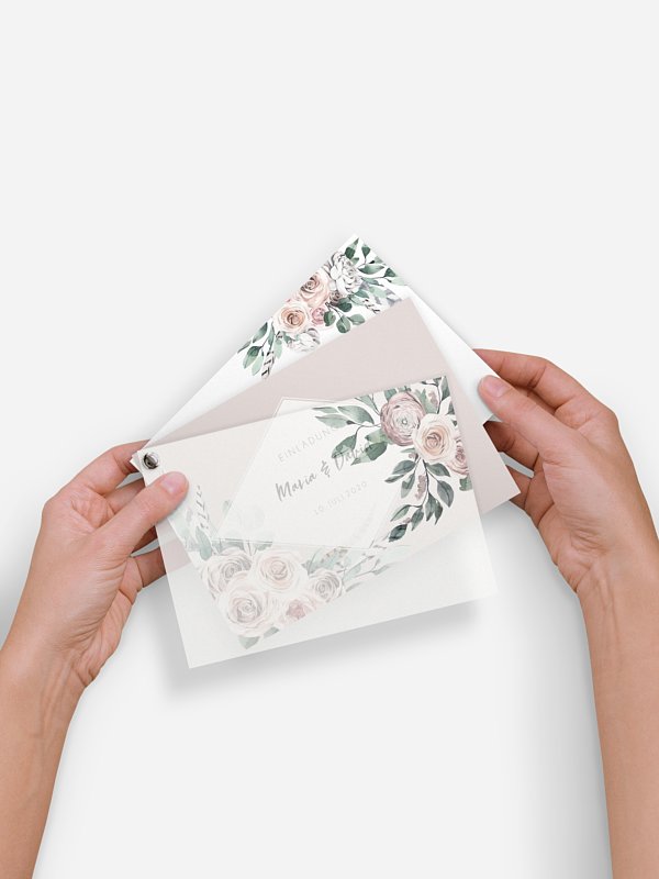 Hochzeitseinladung Blooming