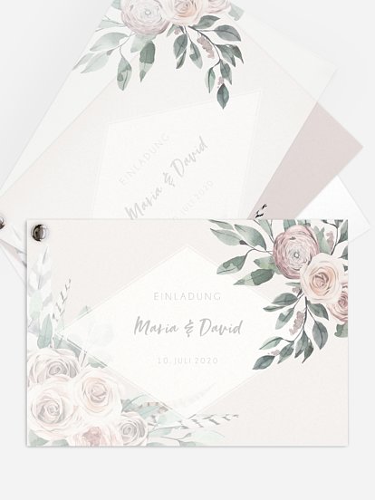 Hochzeitseinladung Blooming