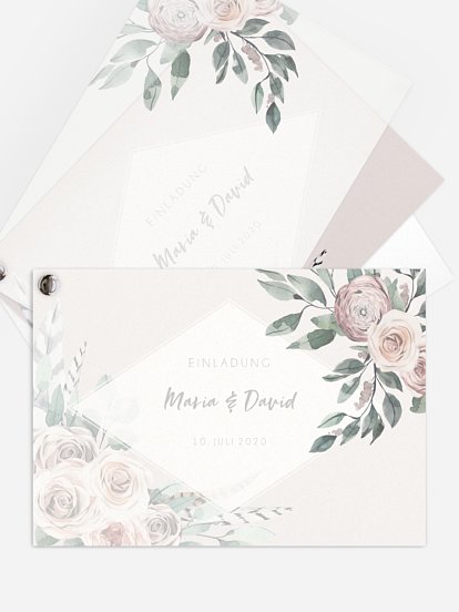 Hochzeitseinladung Blooming