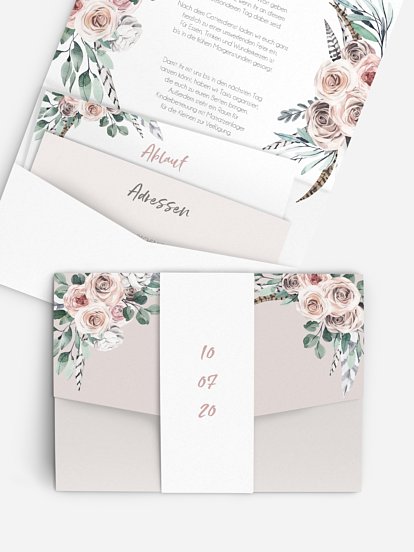 Hochzeitseinladung Blooming