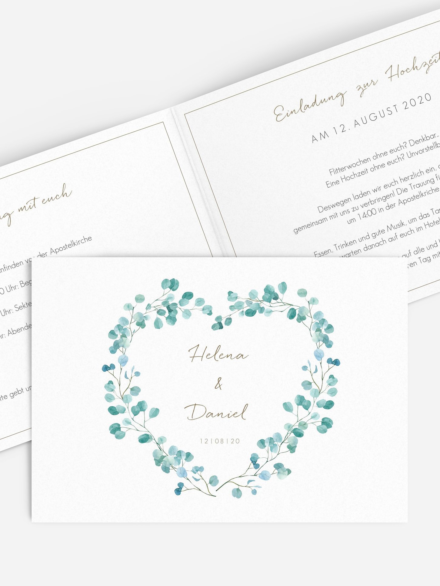 Hochzeitseinladung Green Love