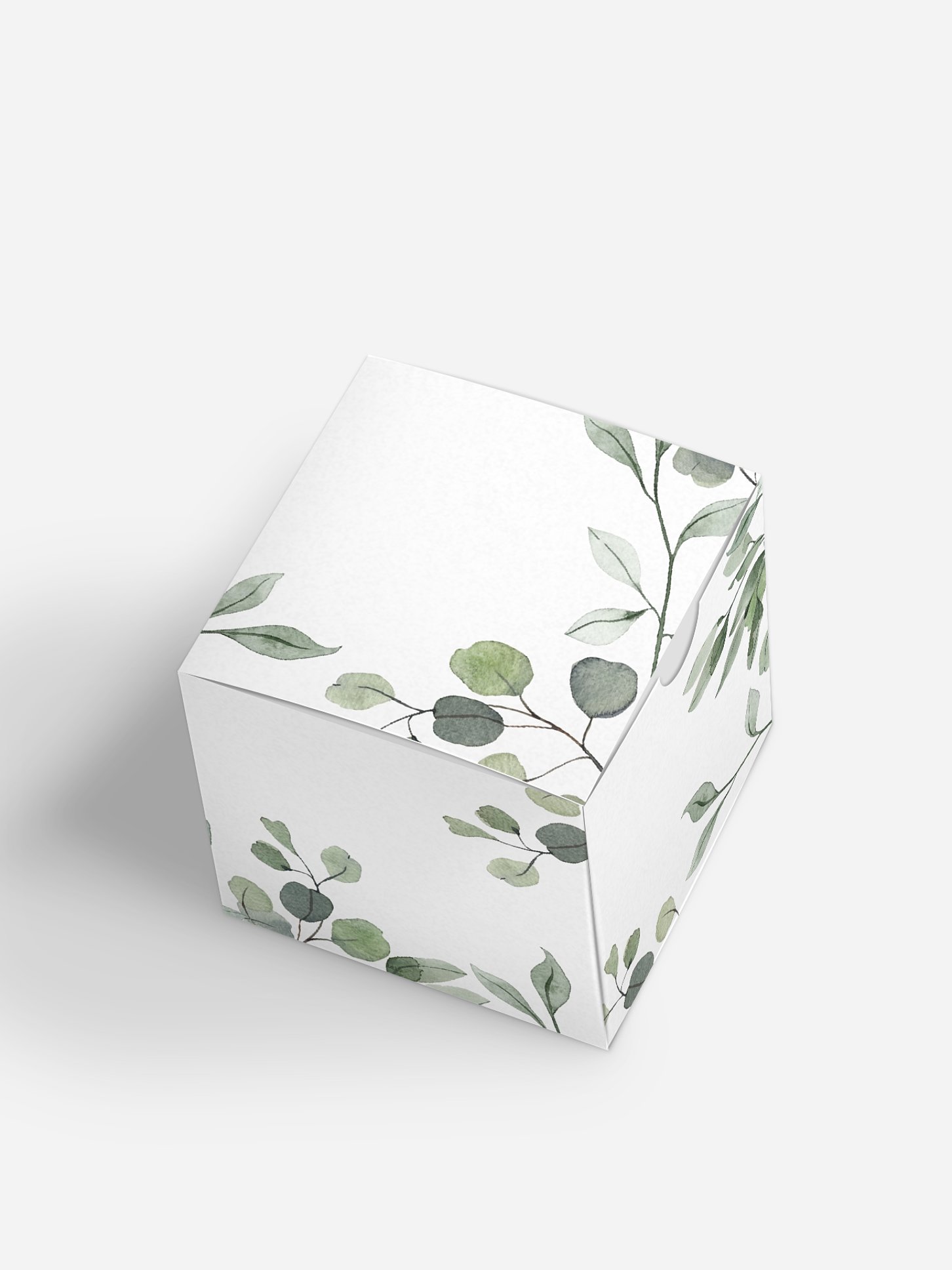 Gastgeschenkbox personalisiert Eucalyptus Leaves