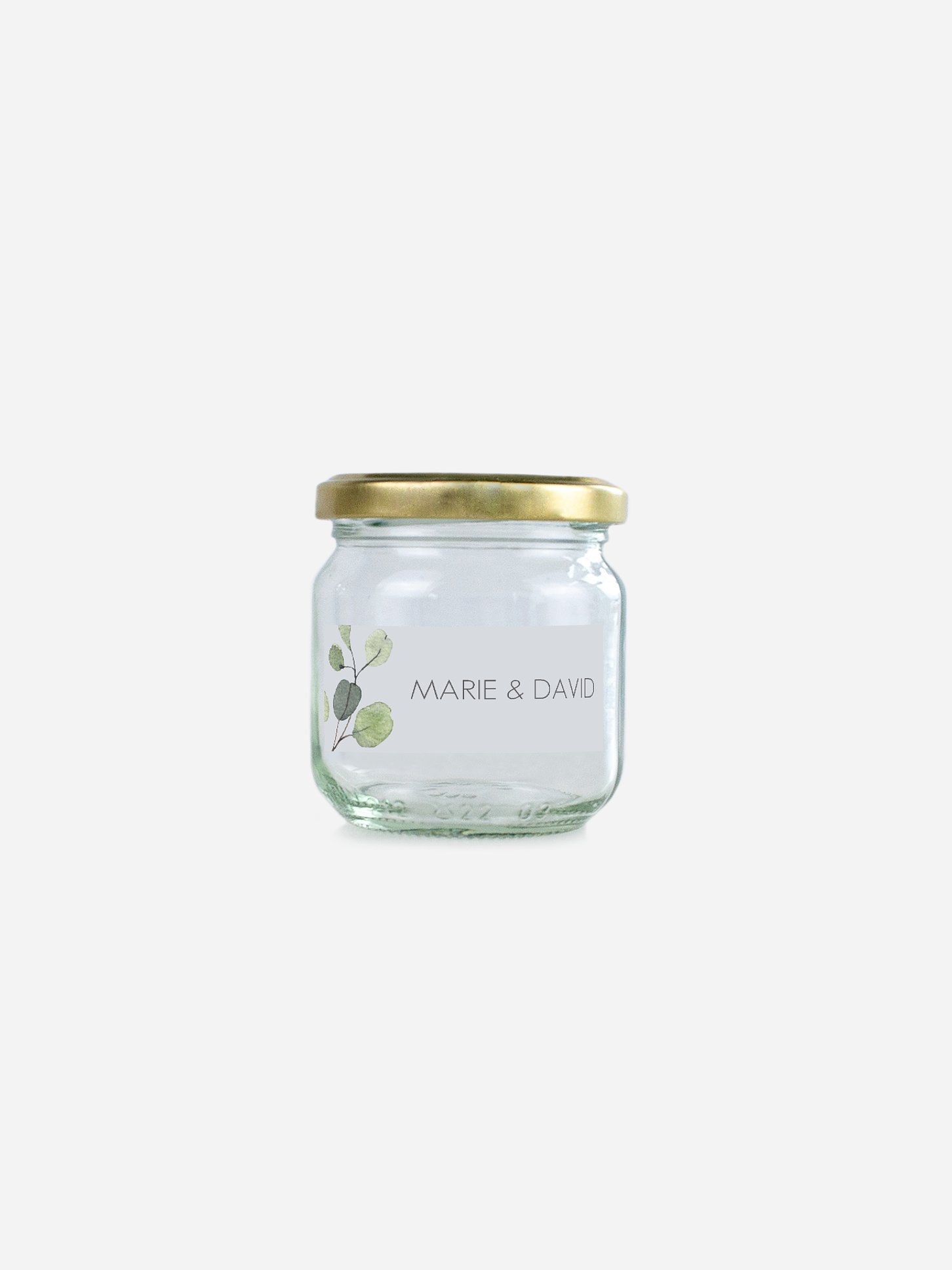 Étiquette cadeau mariage Feuilles d'eucalyptus