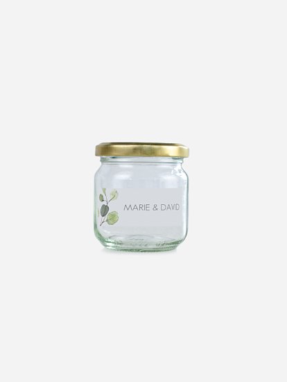 Étiquette cadeau mariage Feuilles d'eucalyptus