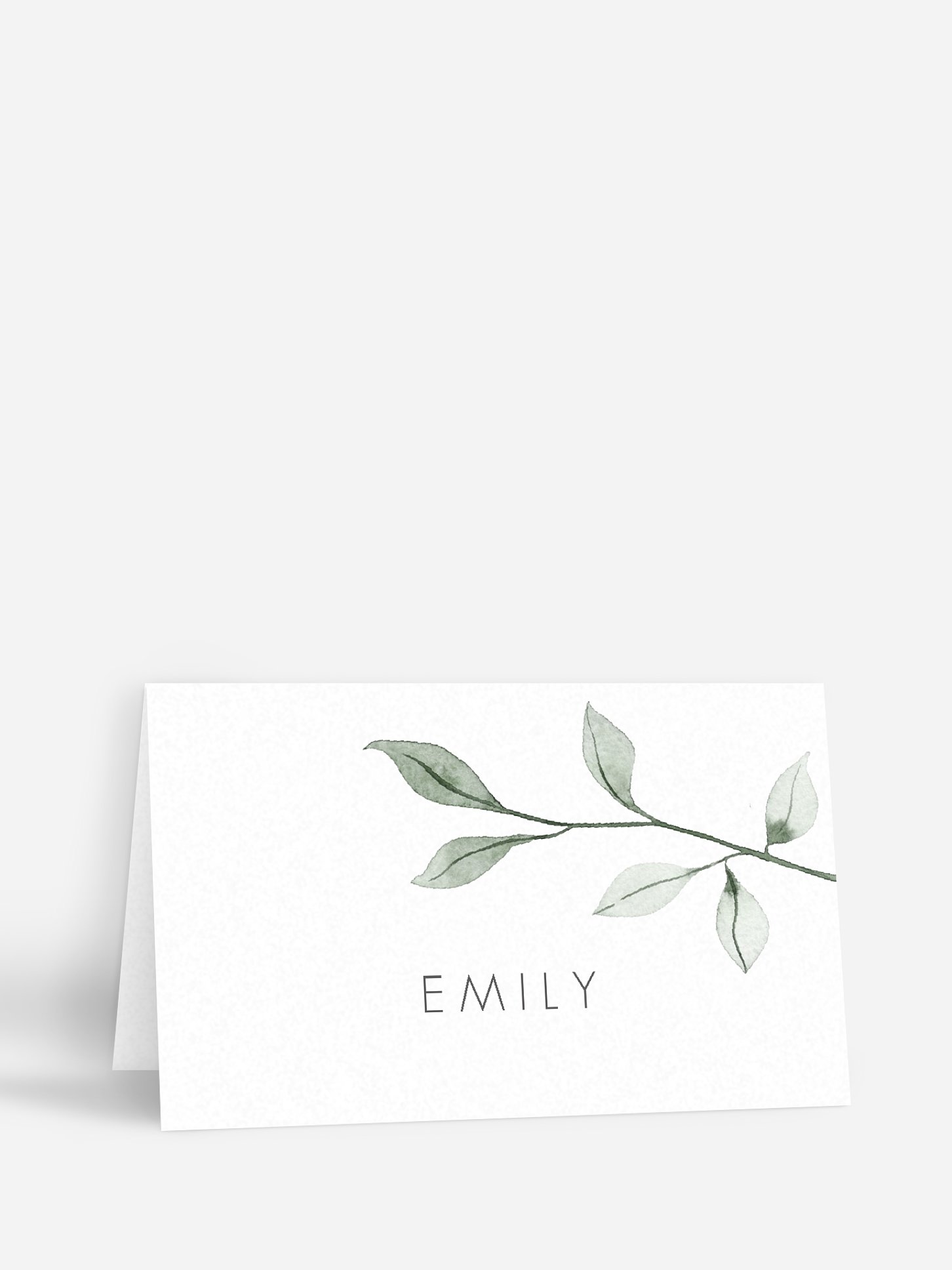 Tischkarte Hochzeit Eucalyptus Leaves