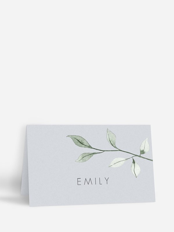 Tischkarte Hochzeit Eucalyptus Leaves