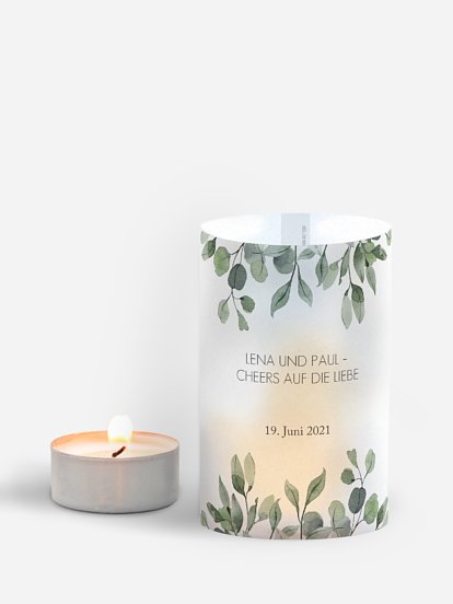 Windlichter Eucalyptus Leaves