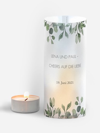 Windlichter Eucalyptus Leaves