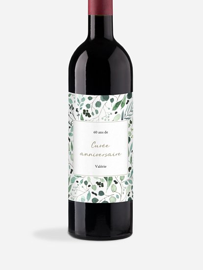 Étiquette pour bouteille All The Greenery