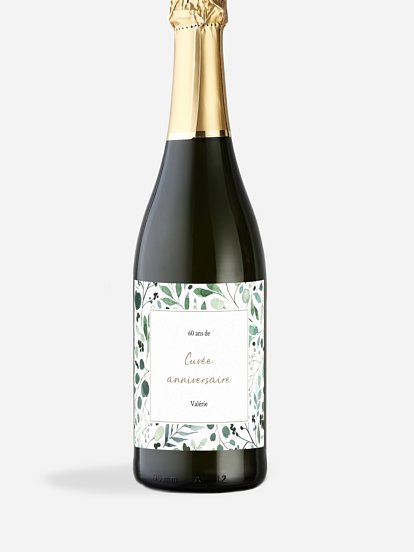 Étiquette pour bouteille All The Greenery