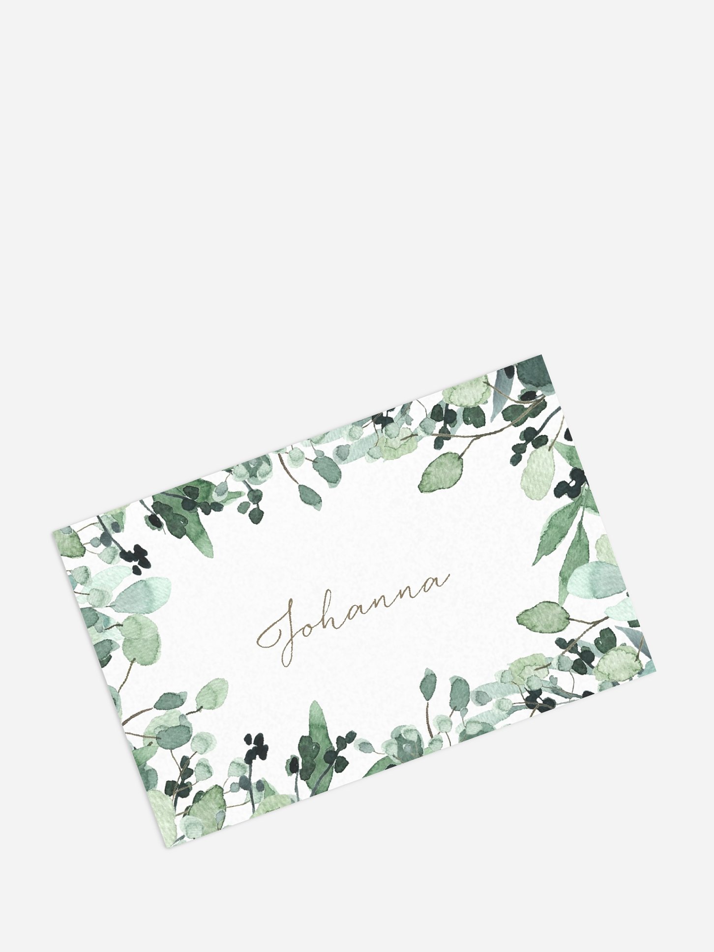 Tischkarte Geburtstag All The Greenery