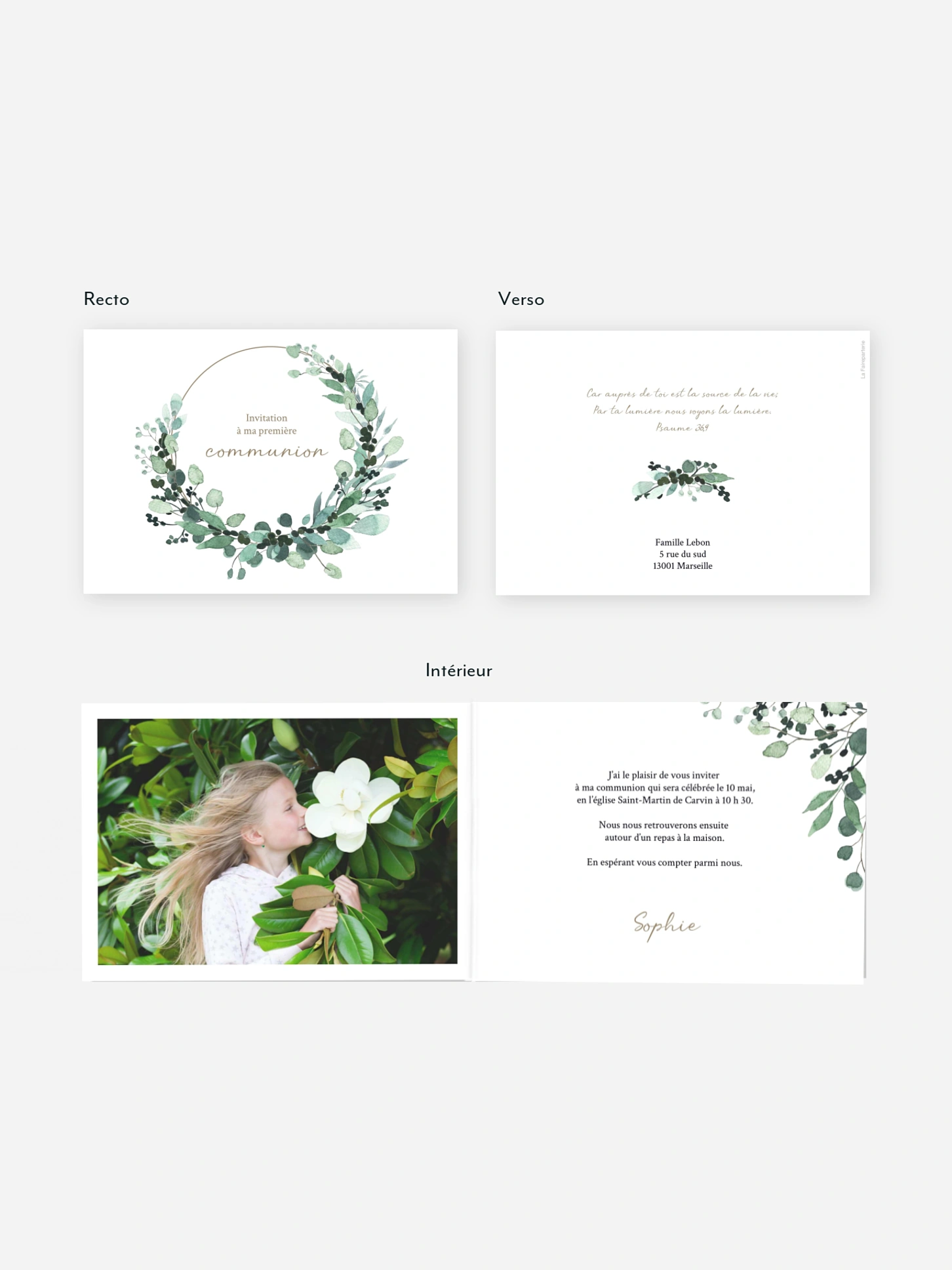 Invitation communion All The Greenery