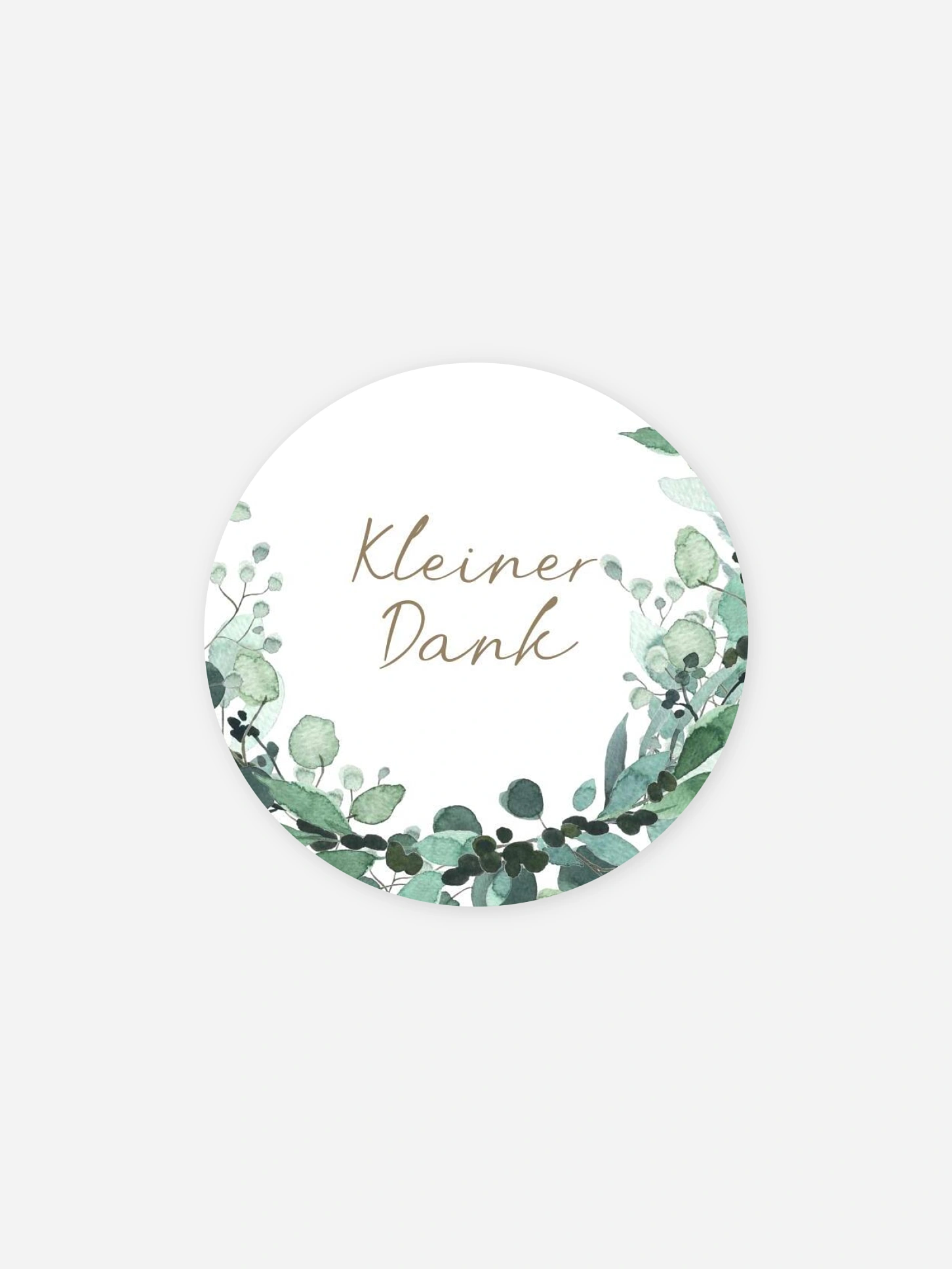 Aufkleber Kommunion Konfirmation All The Greenery