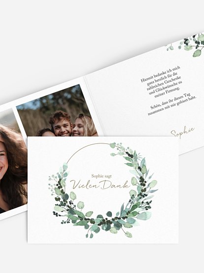 Danksagung Firmung All The Greenery