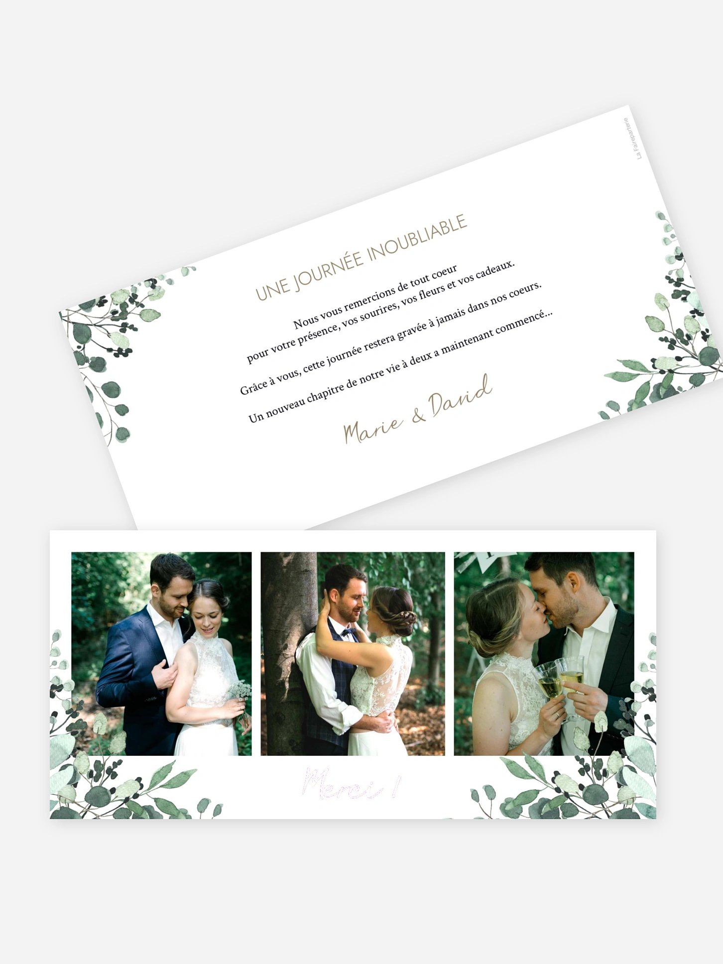 Carte de remerciements All The Greenery