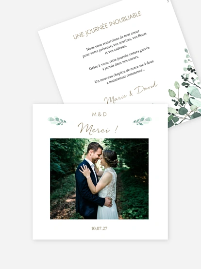 Carte de remerciements All The Greenery