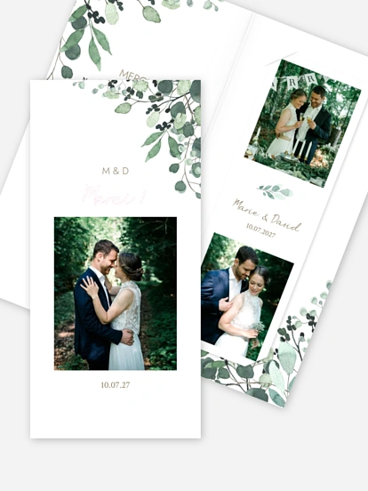 Carte de remerciements All The Greenery
