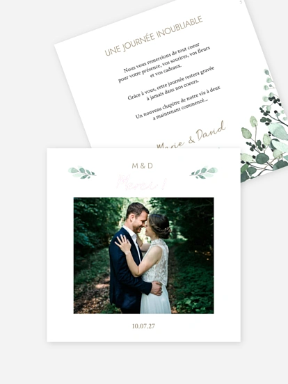 Carte de remerciements All The Greenery