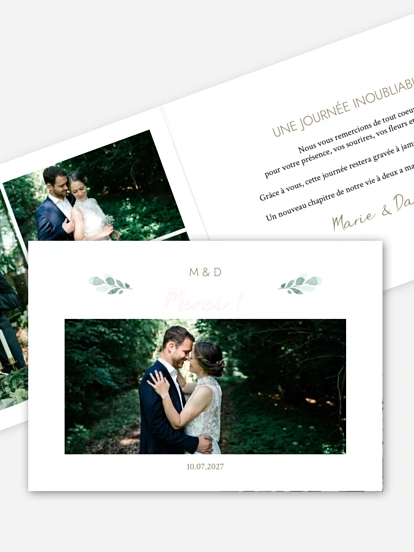 Carte de remerciements All The Greenery