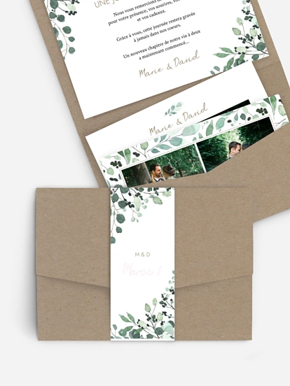 Carte de remerciements All The Greenery