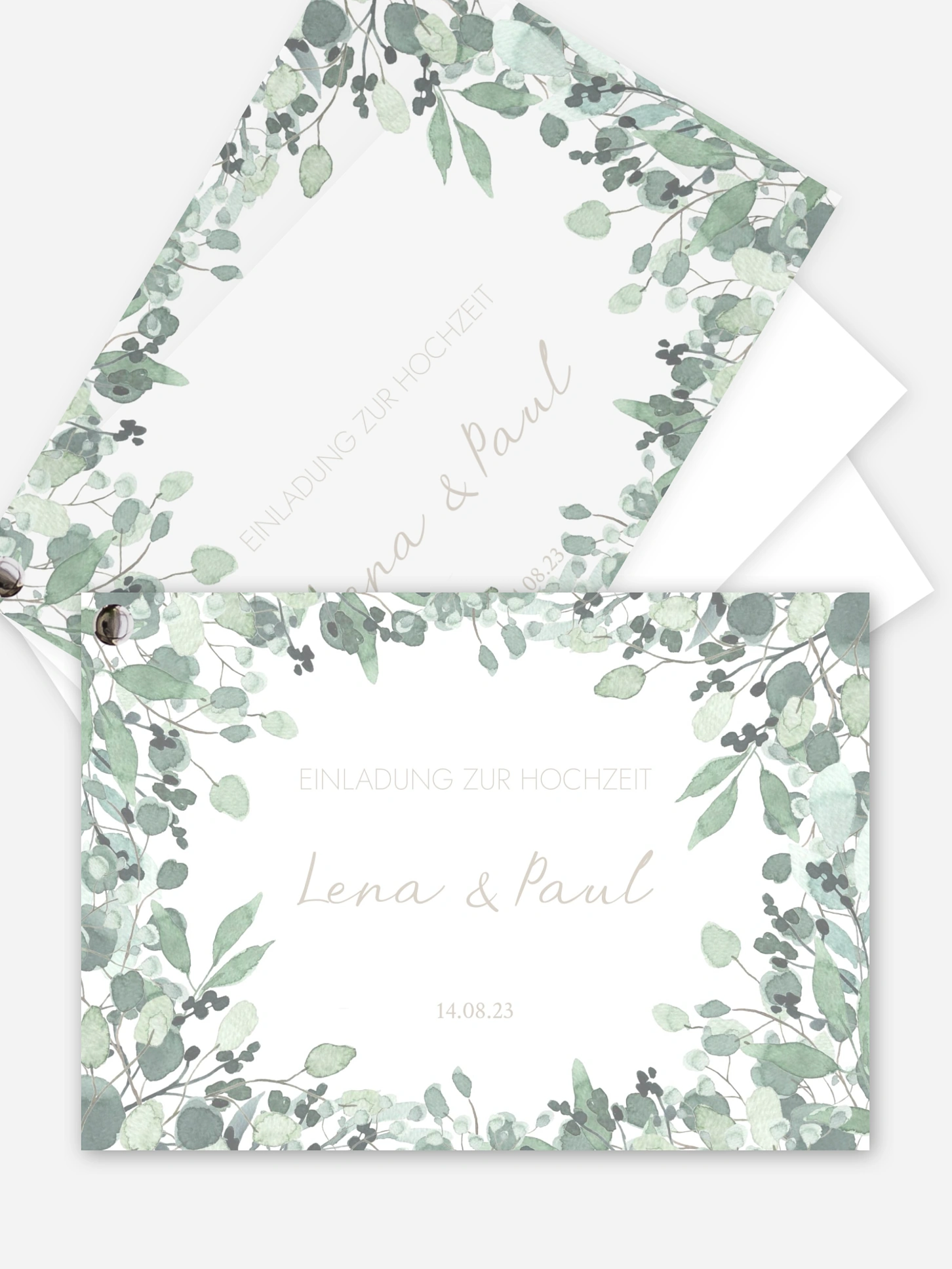 Hochzeitseinladung All The Greenery