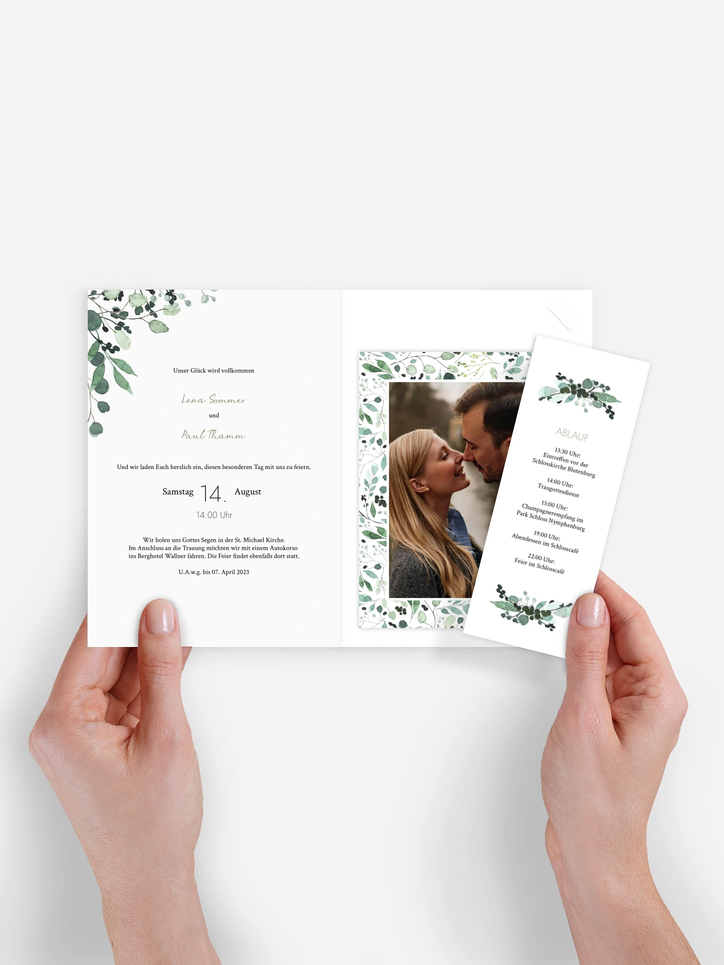 Hochzeitseinladung All The Greenery
