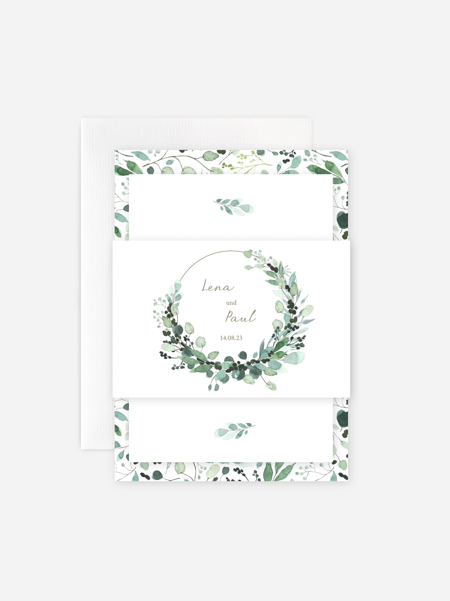 Hochzeitseinladung All The Greenery
