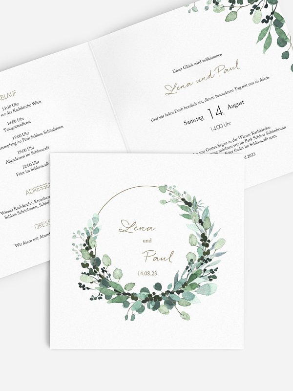 Hochzeitseinladung All The Greenery