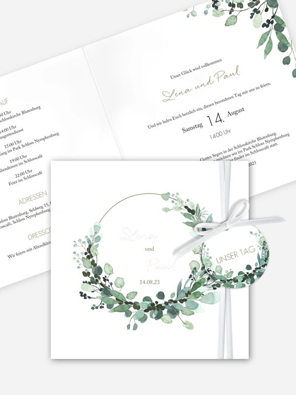Hochzeitseinladung All The Greenery