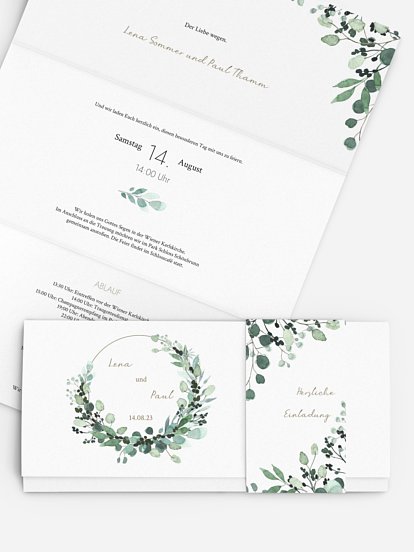 Hochzeitseinladung All The Greenery