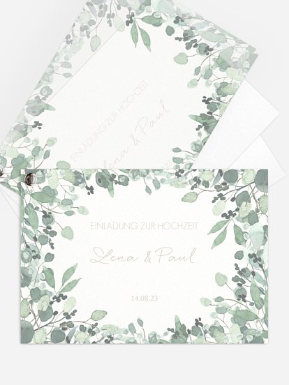Hochzeitseinladung All The Greenery