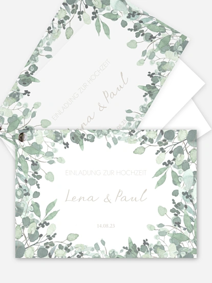 Hochzeitseinladung All The Greenery