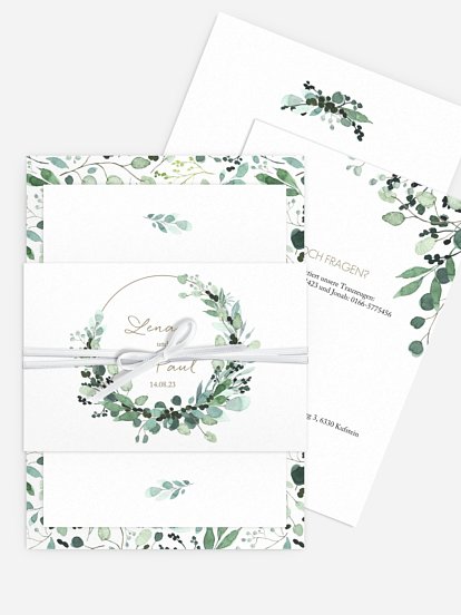 Hochzeitseinladung All The Greenery