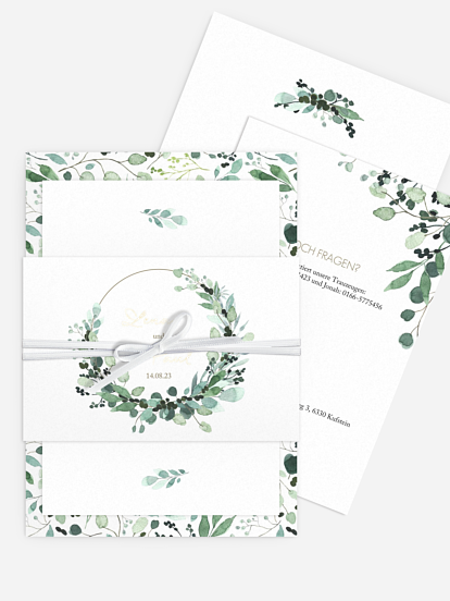 Hochzeitseinladung All The Greenery